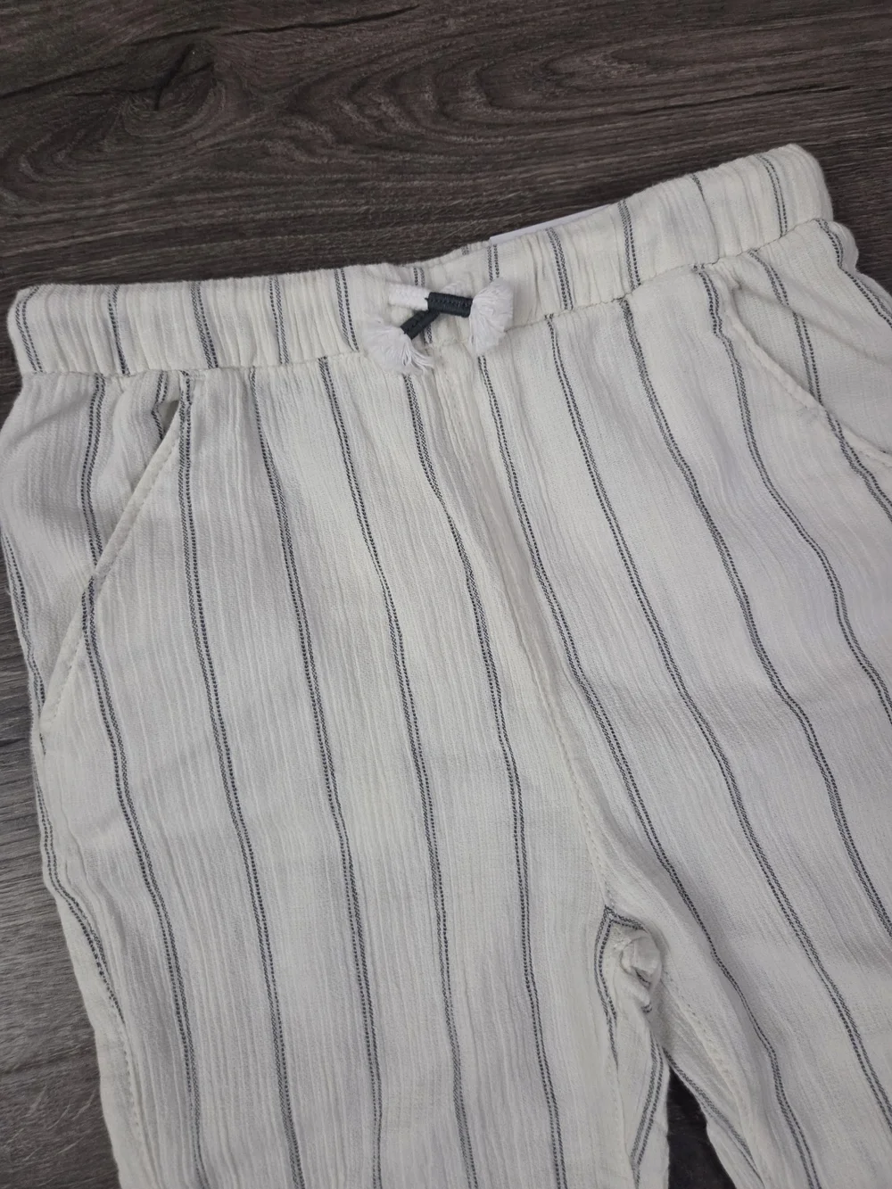 LC Lauren Conrad Boys Breezy Pinstripe Organic Pants Size 5t NWT